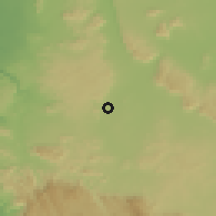 Shaded relief of the 59 km around Pak Chong, drawn from the GMTED2010 grid