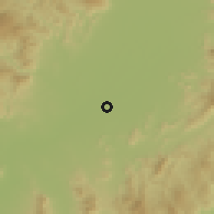 Shaded relief of the 59 km around Pa Sang, drawn from the GMTED2010 grid