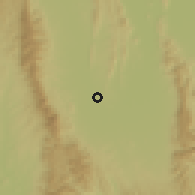 Shaded relief of the 59 km around Phayao, drawn from the GMTED2010 grid