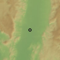 Shaded relief of the 59 km around Phetchabun, drawn from the GMTED2010 grid