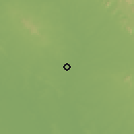 Shaded relief of the 59 km around Phon Thong, drawn from the GMTED2010 grid