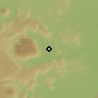 Shaded relief of the 59 km around Phu Kra Dung, drawn from the GMTED2010 grid