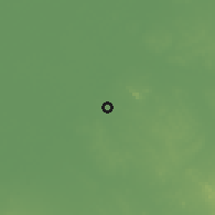 Shaded relief of the 60 km around Plaeng Yao, drawn from the GMTED2010 grid