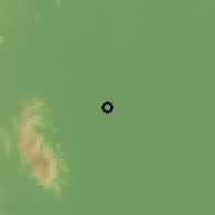 Shaded relief of the 59 km around Sukhothai, drawn from the GMTED2010 grid
