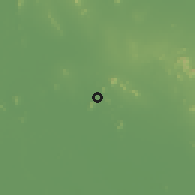 Shaded relief of the 59 km around Takhli, drawn from the GMTED2010 grid