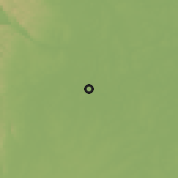 Shaded relief of the 59 km around Tha Bo, drawn from the GMTED2010 grid