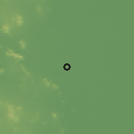 Shaded relief of the 59 km around Tha Maka, drawn from the GMTED2010 grid