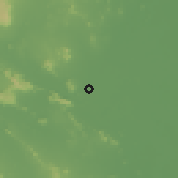 Shaded relief of the 59 km around Tha Muang, drawn from the GMTED2010 grid