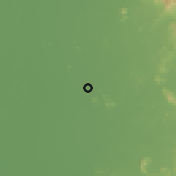 Shaded relief of the 59 km around Thap Khlo, drawn from the GMTED2010 grid