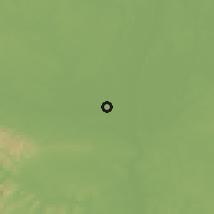 Shaded relief of the 59 km around That Phanom, drawn from the GMTED2010 grid