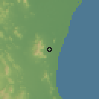 Shaded relief of the 60 km around Chaam, drawn from the GMTED2010 grid
