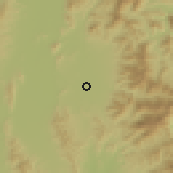 Shaded relief of the 59 km around Chiang Kham, drawn from the GMTED2010 grid