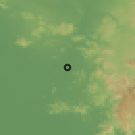 Shaded relief of the 59 km around Kaeng Khoi, drawn from the GMTED2010 grid