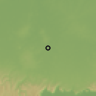 Shaded relief of the 59 km around Katharalak, drawn from the GMTED2010 grid