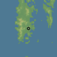 Shaded relief of the 60 km around Kathu, drawn from the GMTED2010 grid