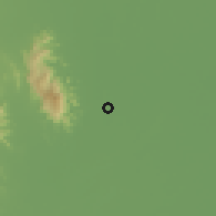 Shaded relief of the 59 km around Khiri Mat, drawn from the GMTED2010 grid