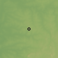 Shaded relief of the 60 km around Guérin-Kouka, drawn from the GMTED2010 grid