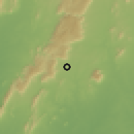 Shaded relief of the 60 km around Kpalimé, drawn from the GMTED2010 grid