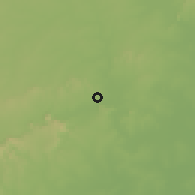 Shaded relief of the 60 km around Tandjoaré, drawn from the GMTED2010 grid