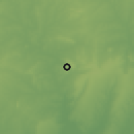 Shaded relief of the 60 km around Tohoun, drawn from the GMTED2010 grid
