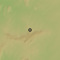 Shaded relief of the 60 km around Bafilo, drawn from the GMTED2010 grid
