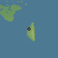 Shaded relief of the 58 km around Ohonua, drawn from the GMTED2010 grid