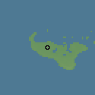 Shaded relief of the 58 km around Tofoa-Koloua, drawn from the GMTED2010 grid
