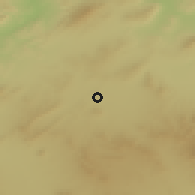 Shaded relief of the 55 km around ad-Dahmānī, drawn from the GMTED2010 grid
