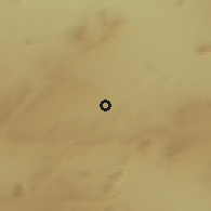 Shaded relief of the 55 km around H̨aydrah, drawn from the GMTED2010 grid