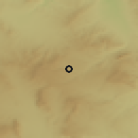 Shaded relief of the 55 km around Makṯar, drawn from the GMTED2010 grid