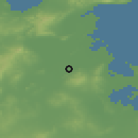 Shaded relief of the 54 km around Sīdī Ṯābit, drawn from the GMTED2010 grid