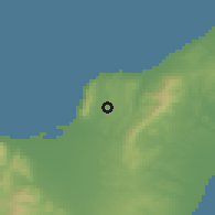 Shaded relief of the 54 km around Tāklisah, drawn from the GMTED2010 grid