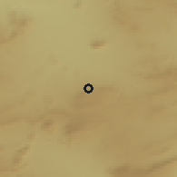 Shaded relief of the 55 km around Tālah, drawn from the GMTED2010 grid