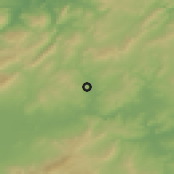 Shaded relief of the 54 km around al-Ma'qūlah, drawn from the GMTED2010 grid