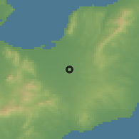 Shaded relief of the 54 km around Zāwiyat-al-Jadīdī, drawn from the GMTED2010 grid