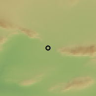 Shaded relief of the 55 km around al-Qaţār, drawn from the GMTED2010 grid