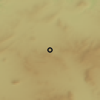 Shaded relief of the 55 km around al-Qūşur, drawn from the GMTED2010 grid