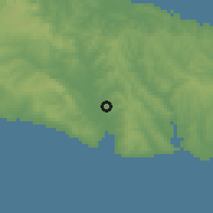 Shaded relief of the 53 km around Bahçeşehir, drawn from the GMTED2010 grid