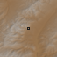 Shaded relief of the 54 km around Başkale, drawn from the GMTED2010 grid