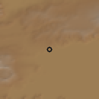 Shaded relief of the 54 km around Ahlat, drawn from the GMTED2010 grid