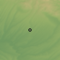 Shaded relief of the 53 km around Ahmetbey, drawn from the GMTED2010 grid