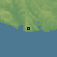 Shaded relief of the 53 km around Beylikdüzü, drawn from the GMTED2010 grid