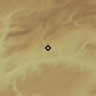 Shaded relief of the 53 km around Beypazarı, drawn from the GMTED2010 grid