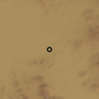 Shaded relief of the 54 km around Beyşehir, drawn from the GMTED2010 grid