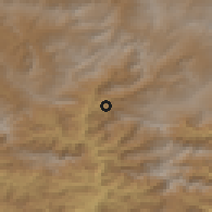 Shaded relief of the 54 km around Beytüşşebap, drawn from the GMTED2010 grid