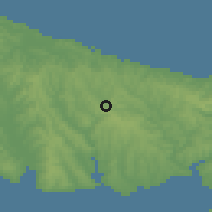 Shaded relief of the 53 km around Boğazköy, drawn from the GMTED2010 grid