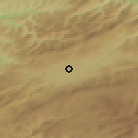 Shaded relief of the 53 km around Bolu, drawn from the GMTED2010 grid