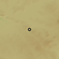 Shaded relief of the 54 km around Bozova, drawn from the GMTED2010 grid