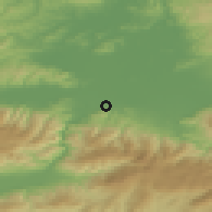 Shaded relief of the 53 km around Çaybaşiyeniköy, drawn from the GMTED2010 grid