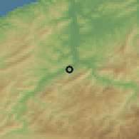 Shaded relief of the 53 km around Çaydeğirmeni, drawn from the GMTED2010 grid
